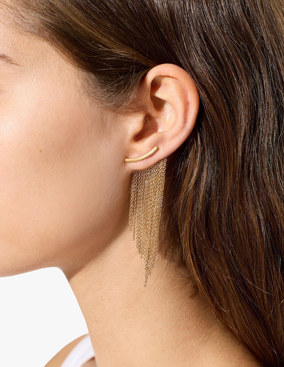 Aretes de hierro con acabado mate 3