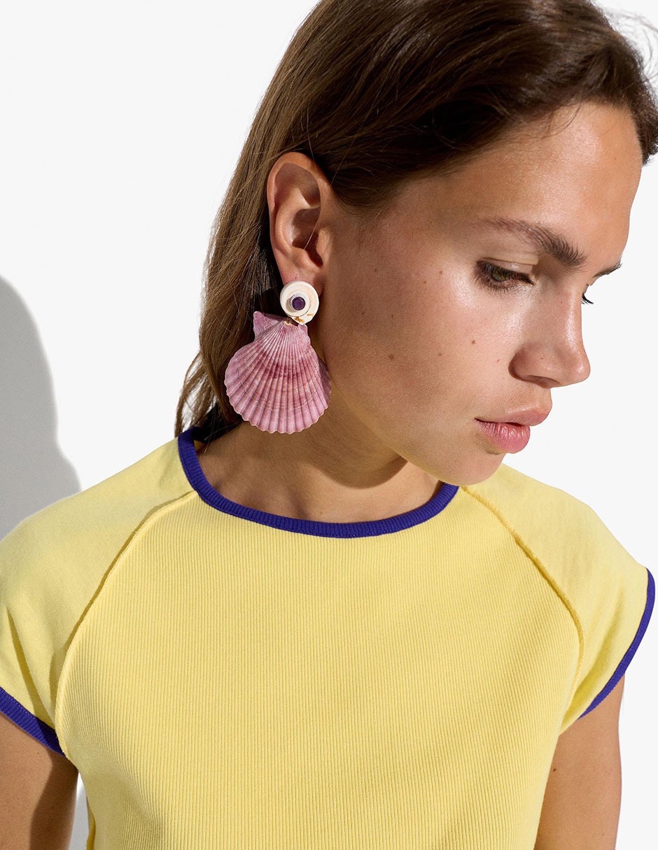 Aretes de hierro con acabado mate 4