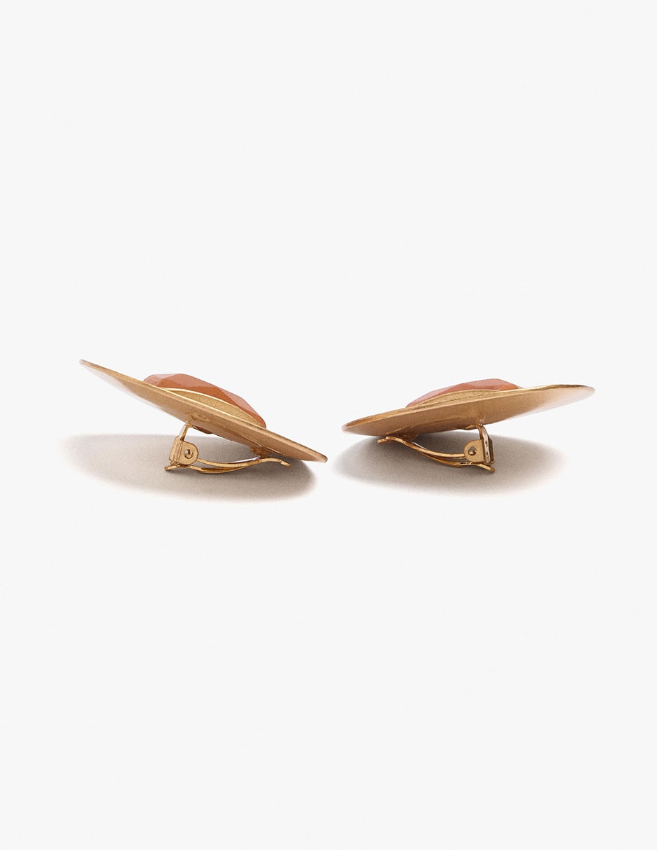 Aretes de hierro con acabado mate 3