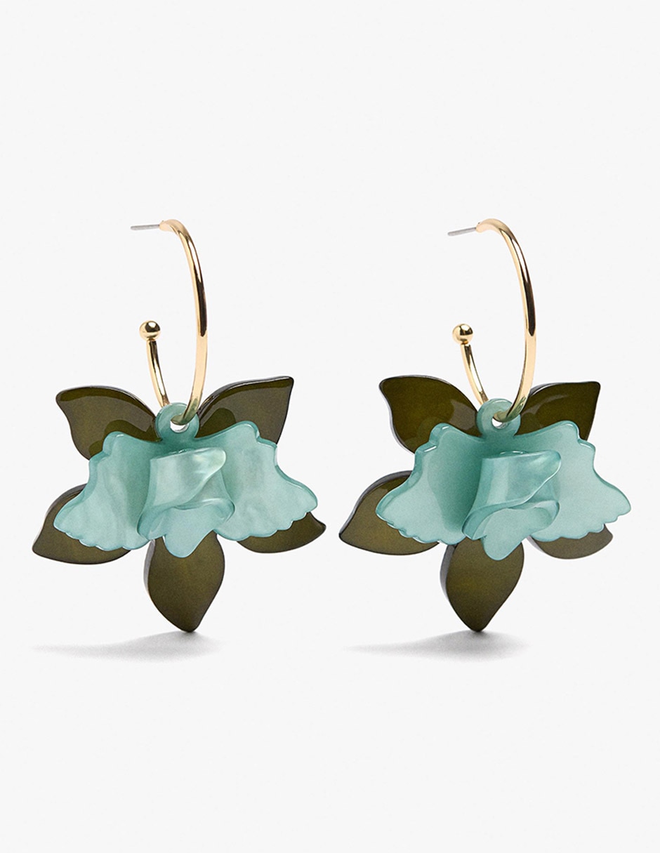 Aretes de hierro con acabado mate