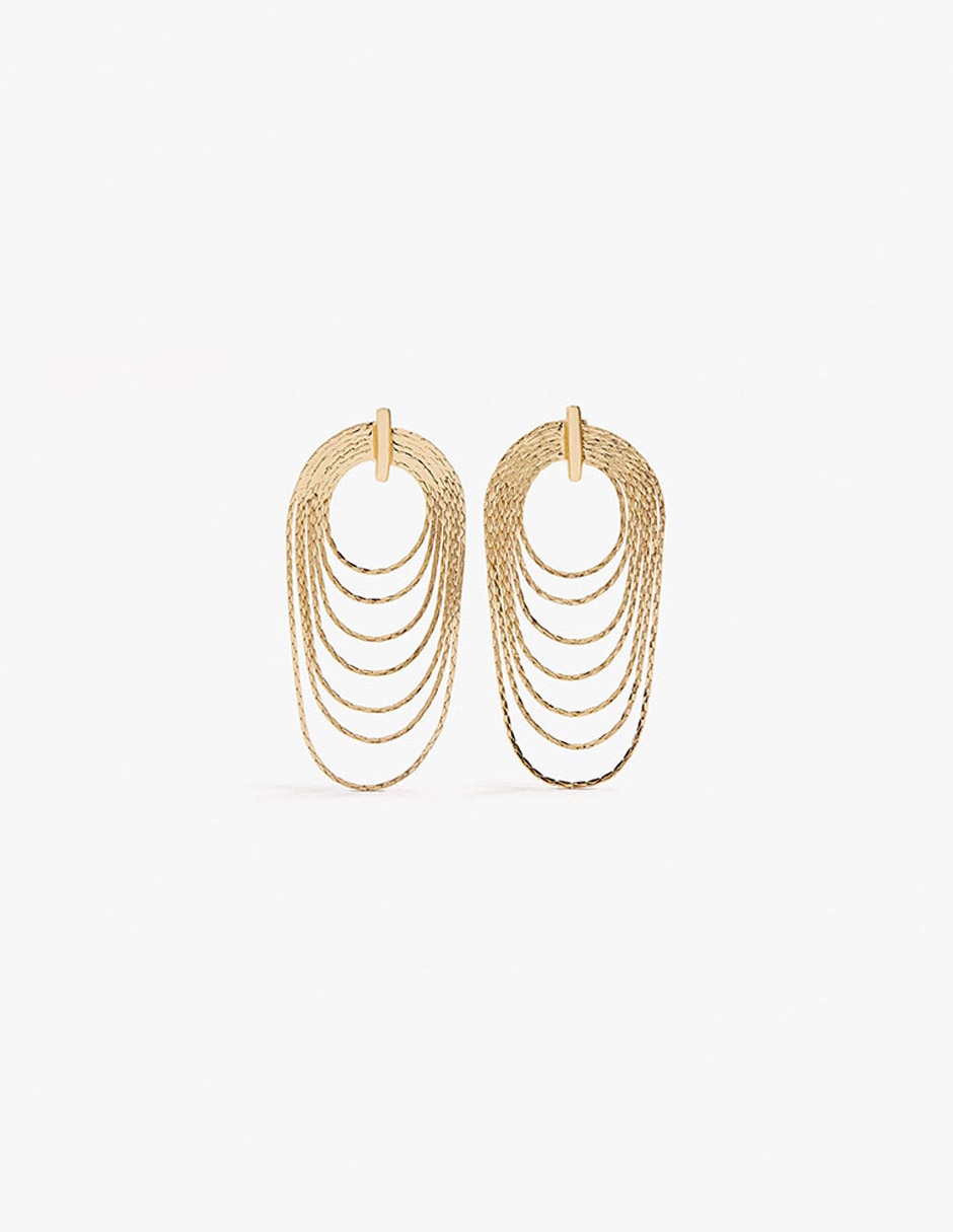 Aretes de hierro con acabado mate