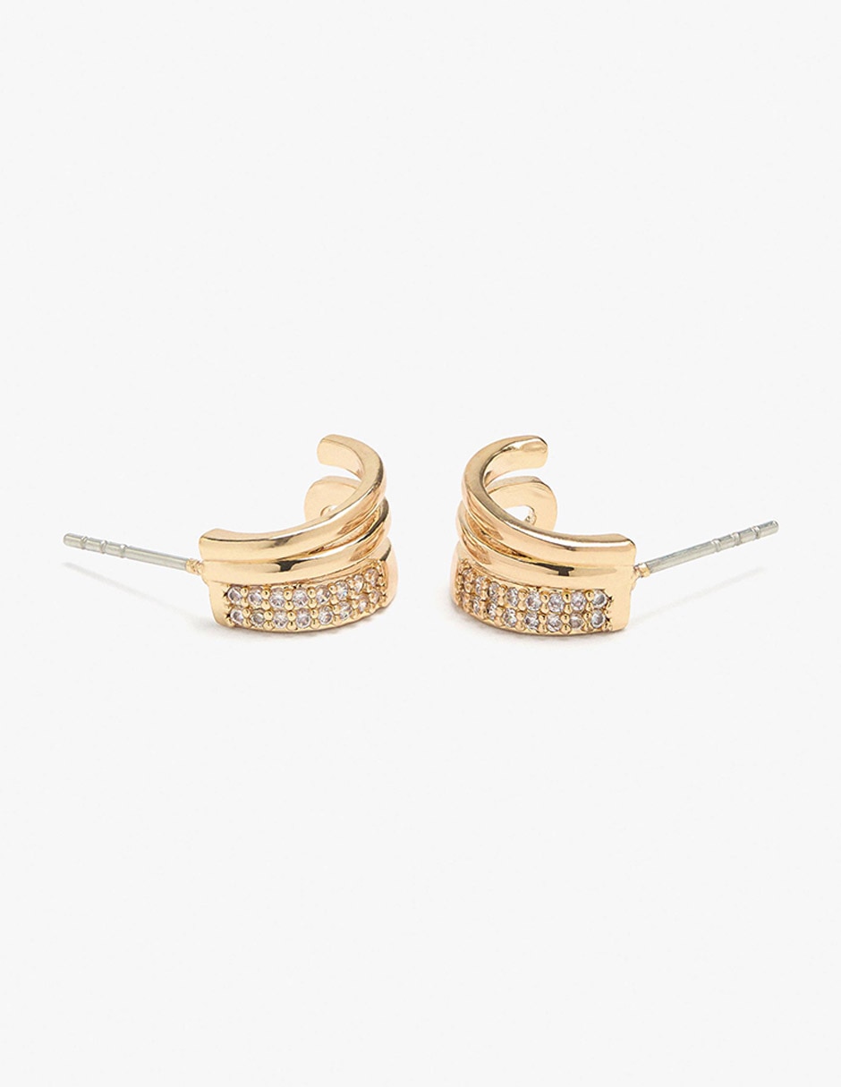 Aretes de hierro con acabado mate 2