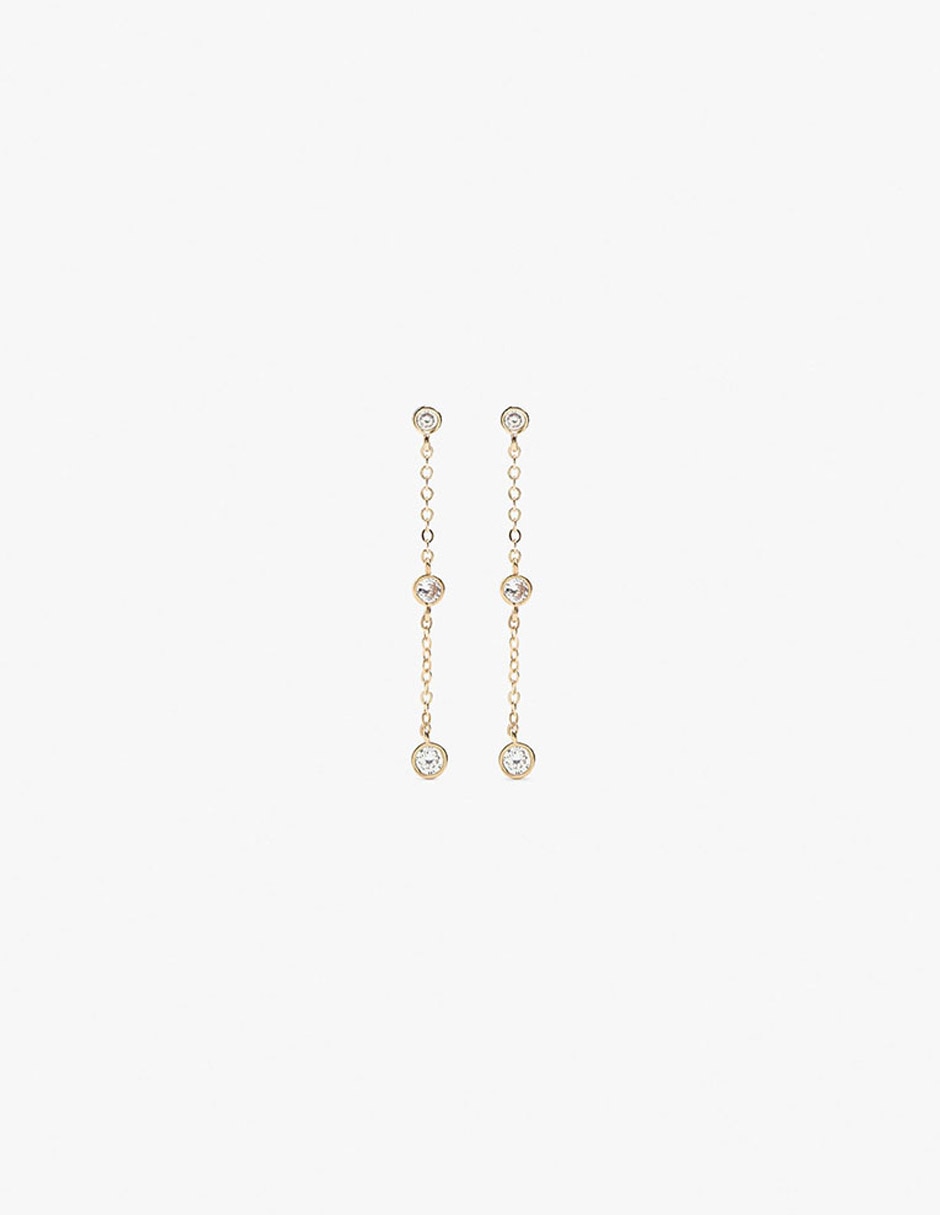 Aretes de hierro con acabado mate