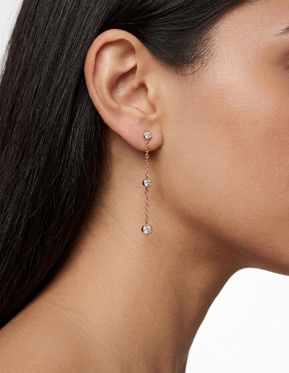 Aretes de hierro con acabado mate 3