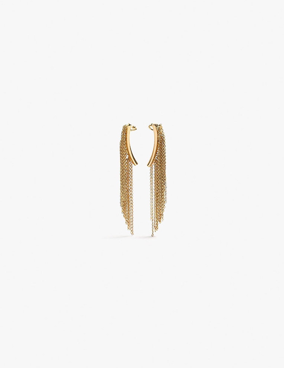 Aretes de hierro con acabado mate