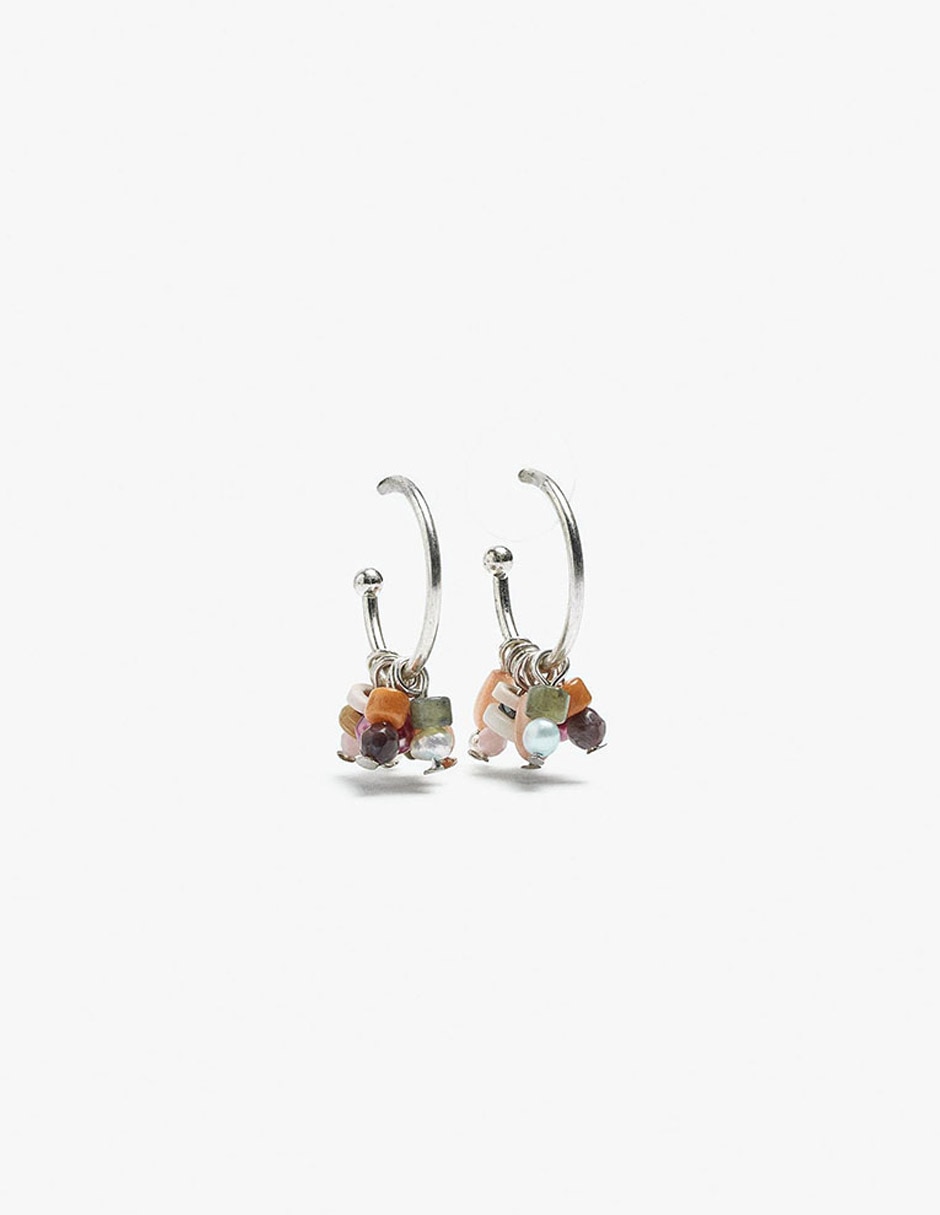 Aretes de hierro con acabado mate