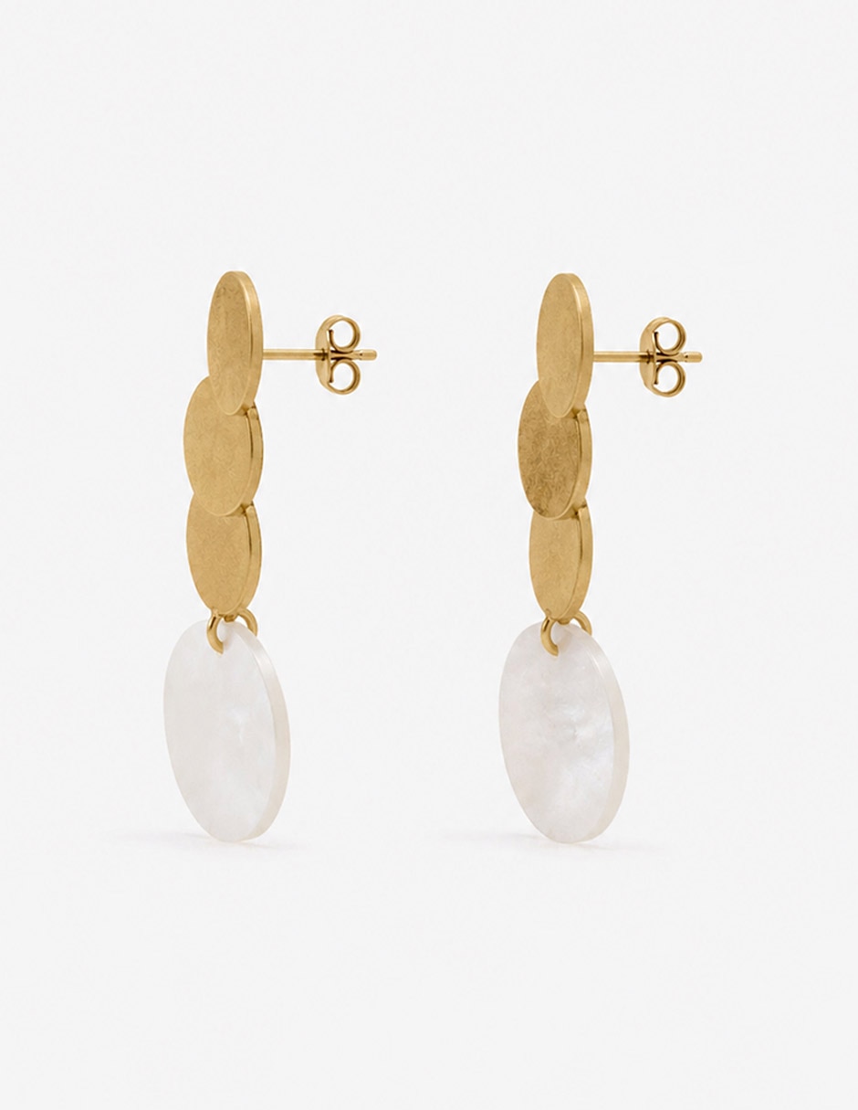 Aretes de hierro con acabado mate 3