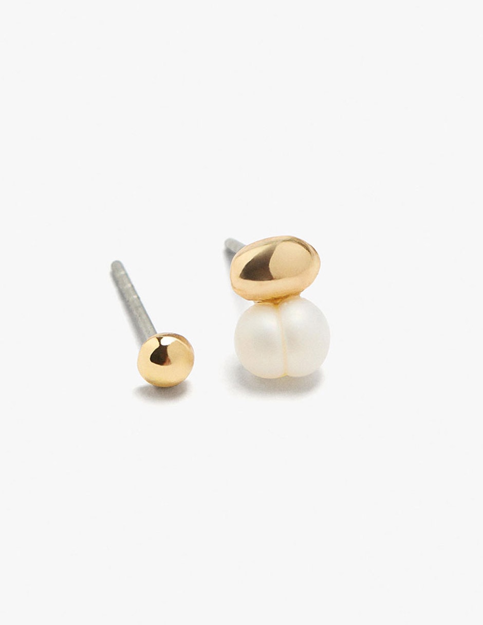 Aretes de hierro con acabado mate 2