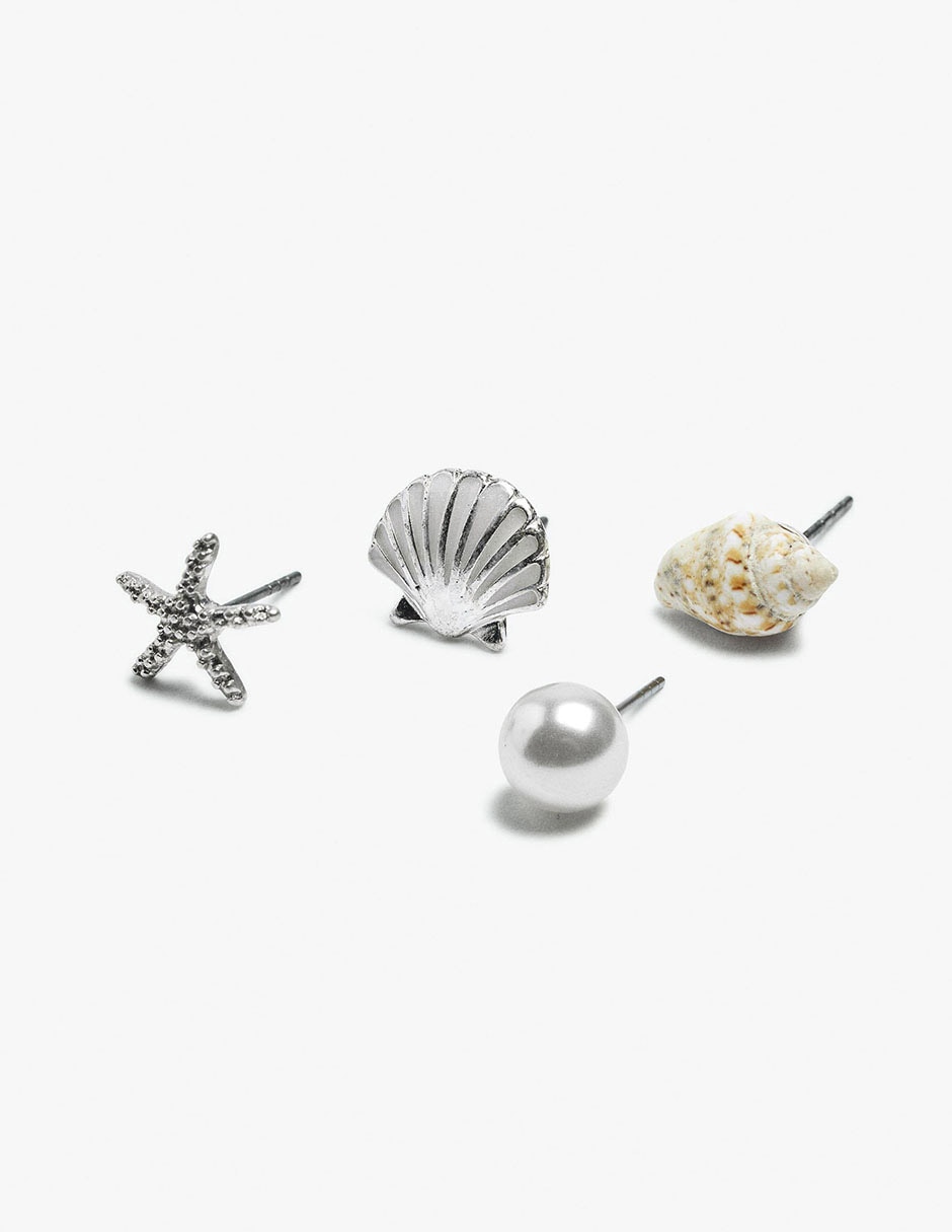 Aretes de hierro con acabado mate 2