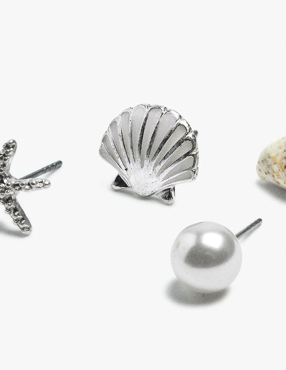 Aretes de hierro con acabado mate 3