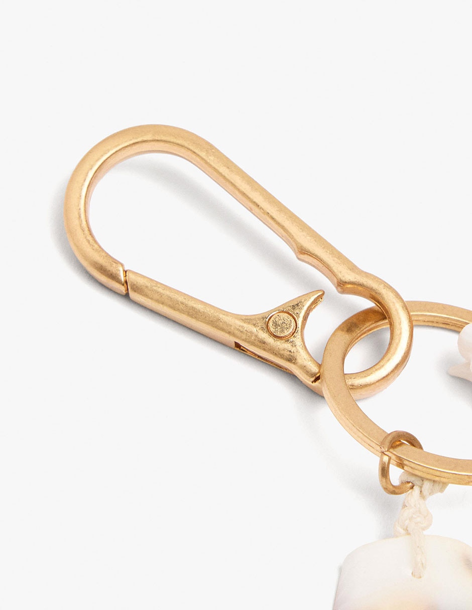 Llavero Charm con conchas para mujer 3