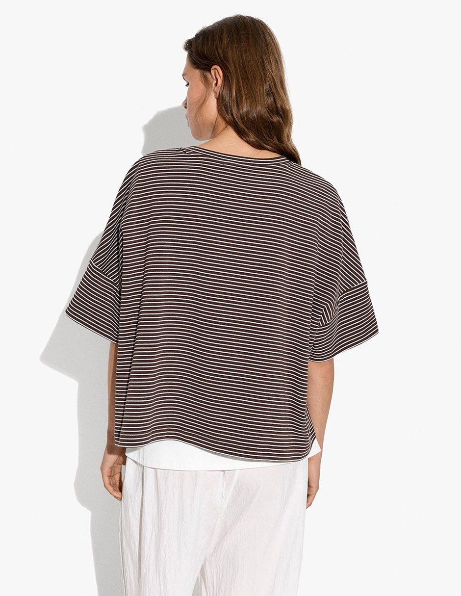 Playera manga corta cuello redondo para mujer 2