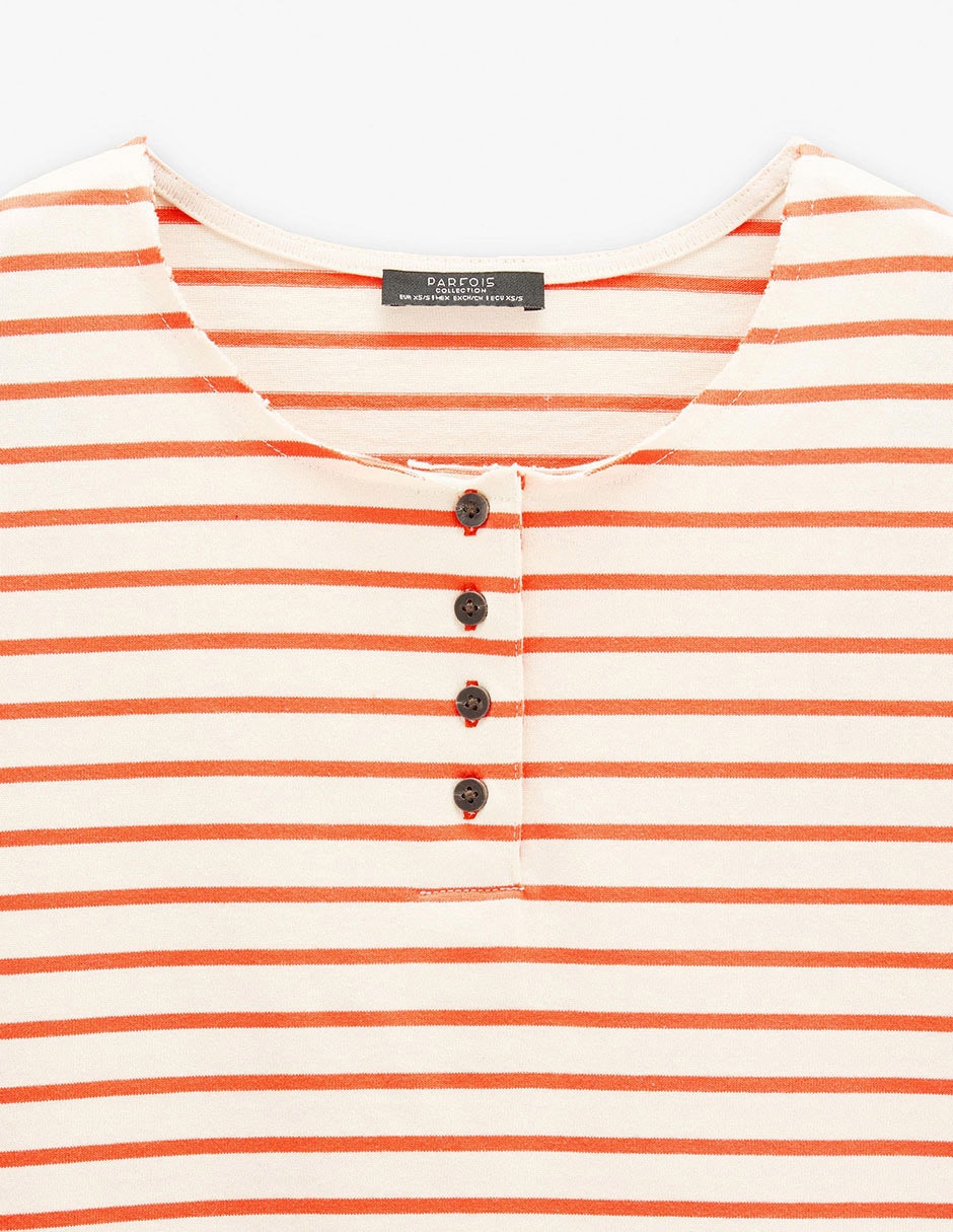 Playera manga corta cuello redondo para mujer 6