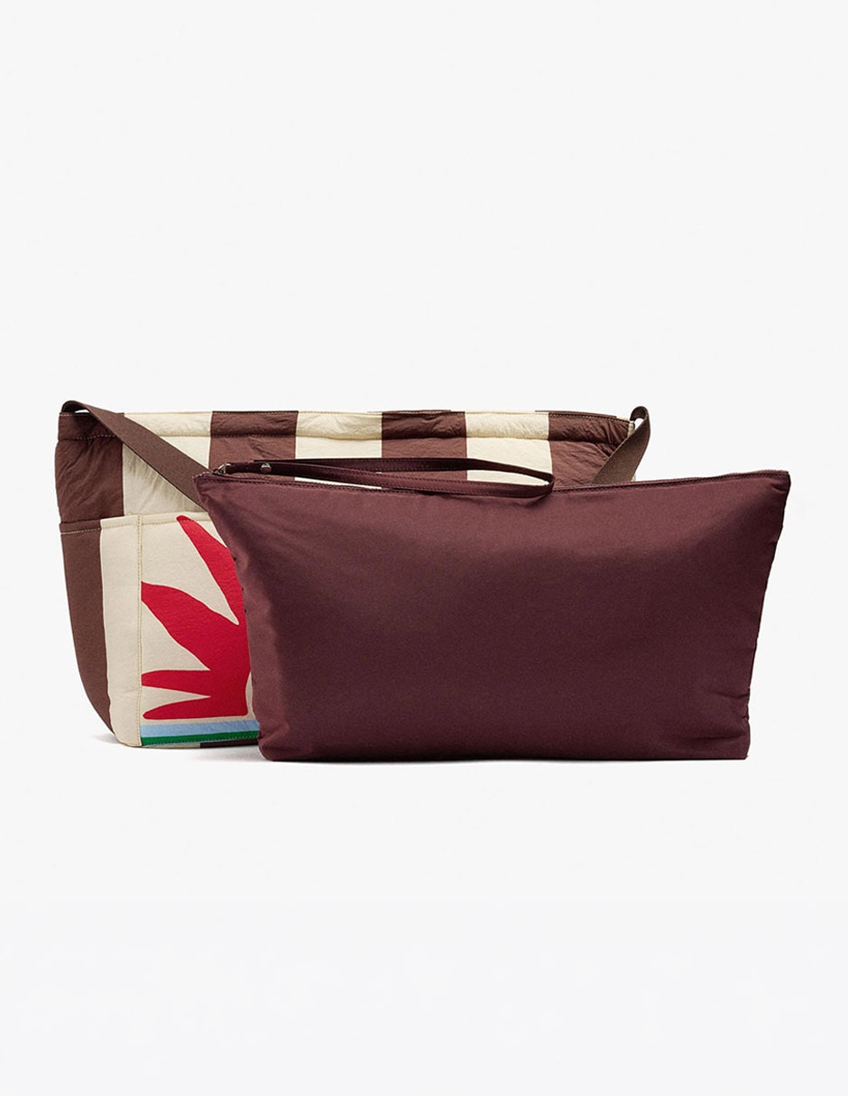 Bolsa carry all de nylon y poliéster para mujer 2