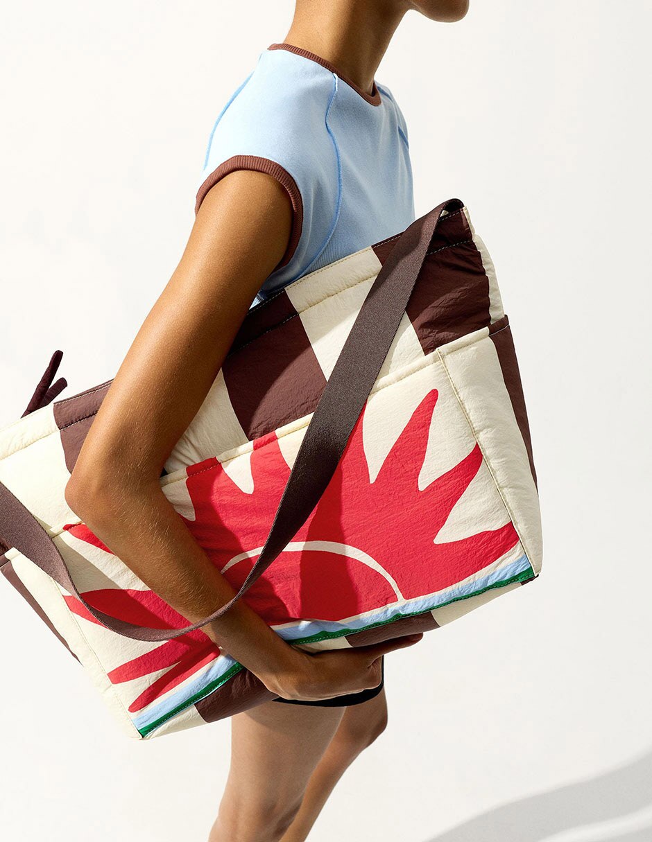 Bolsa carry all de nylon y poliéster para mujer 6