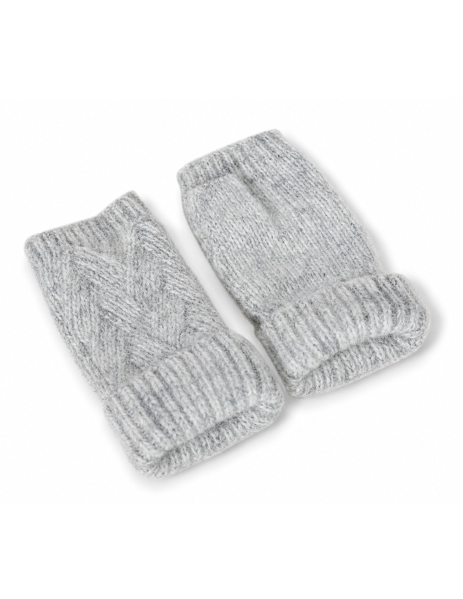 Set gorro guantes bufanda estampado tejido de mujer 6