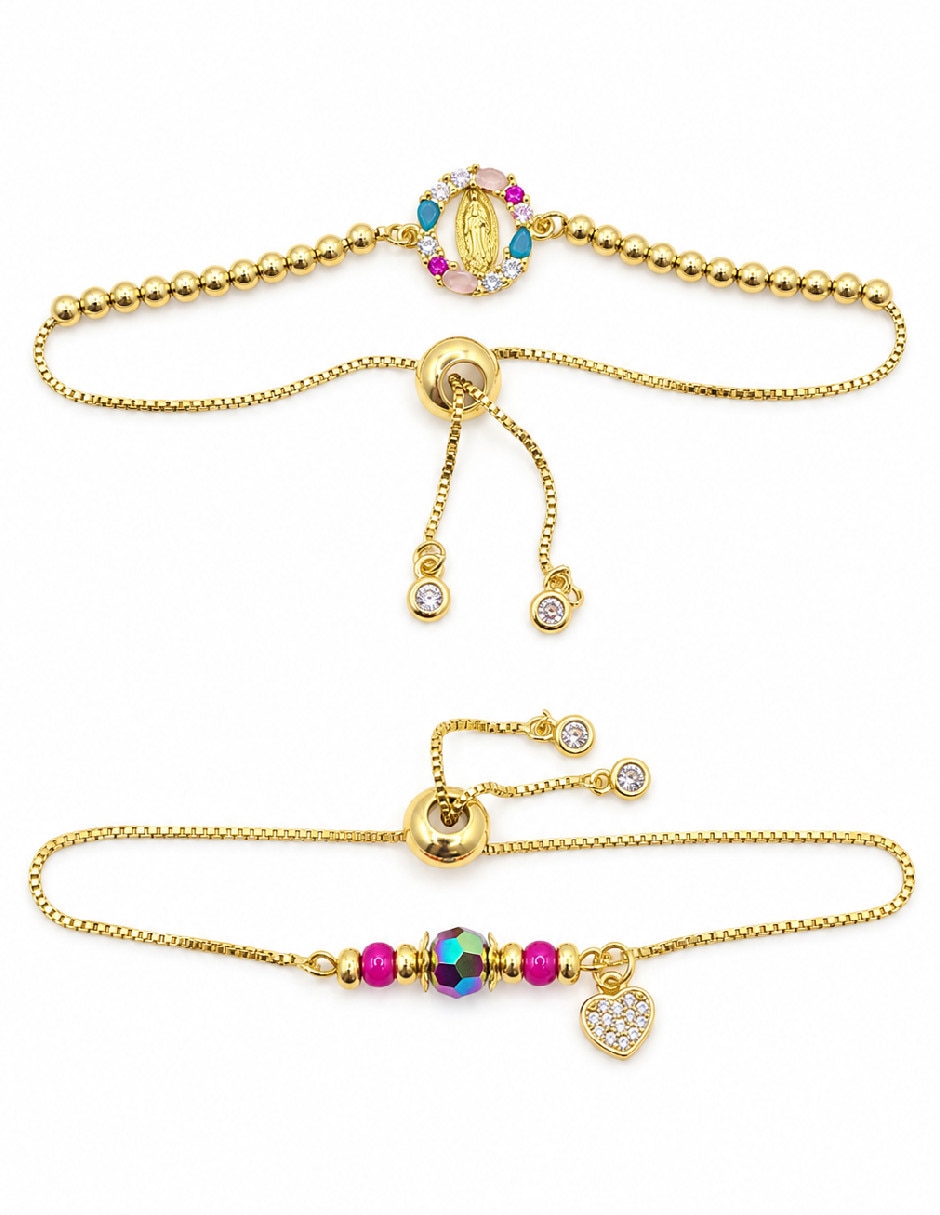 Set de pulsera de oro amarillo 18 k Set de pulsera de oro amarillo 18 k