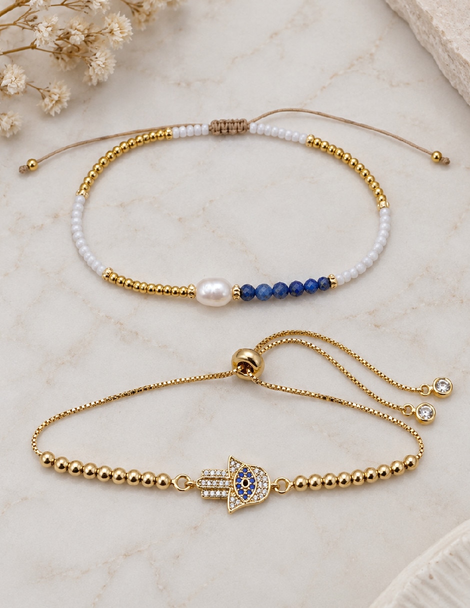 Set de pulsera de oro amarillo 18 k 3