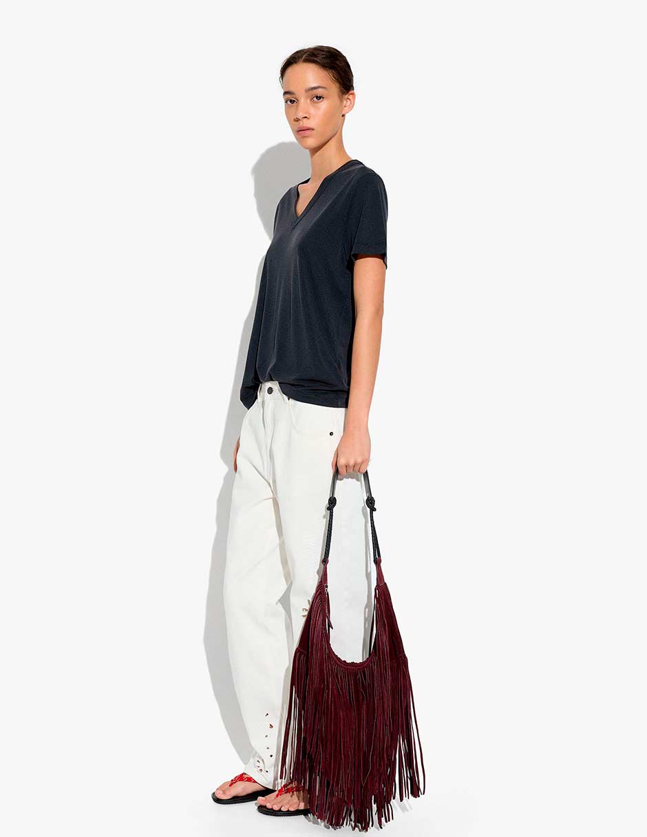 Playera cuello redondo para mujer 4