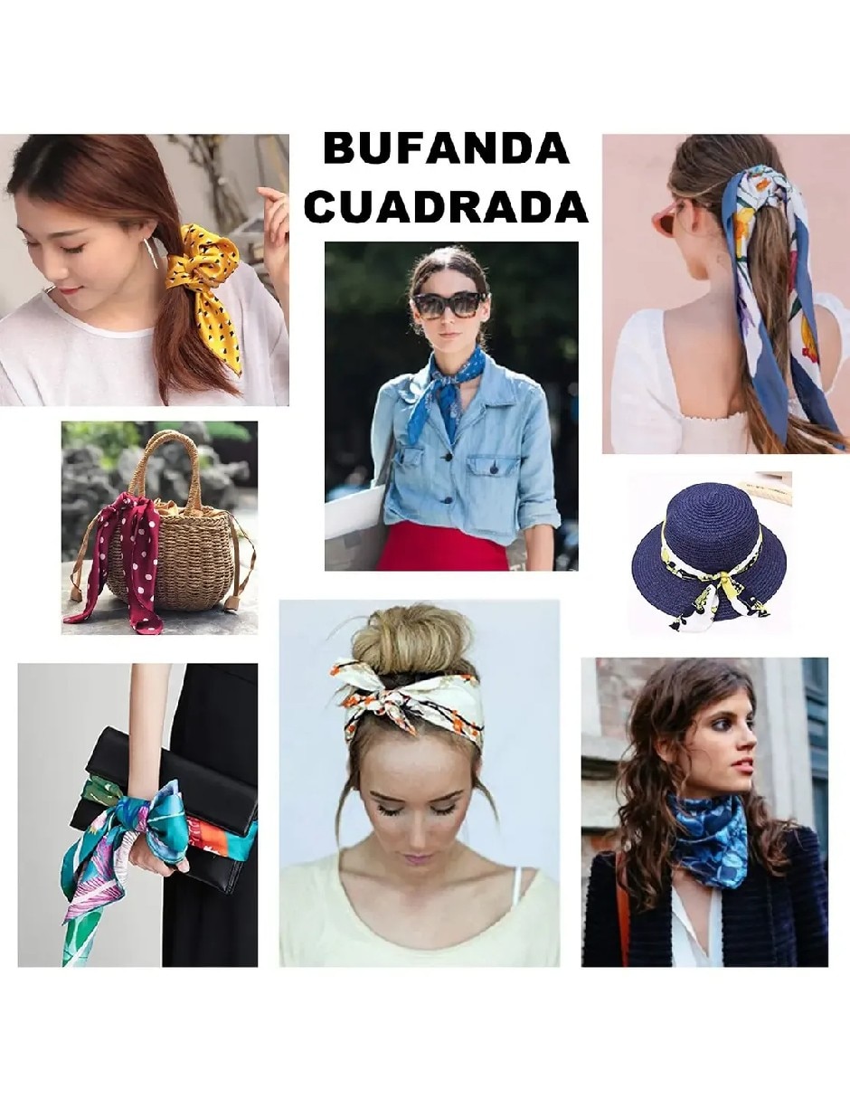 Set de pashminas de seda para mujer 2