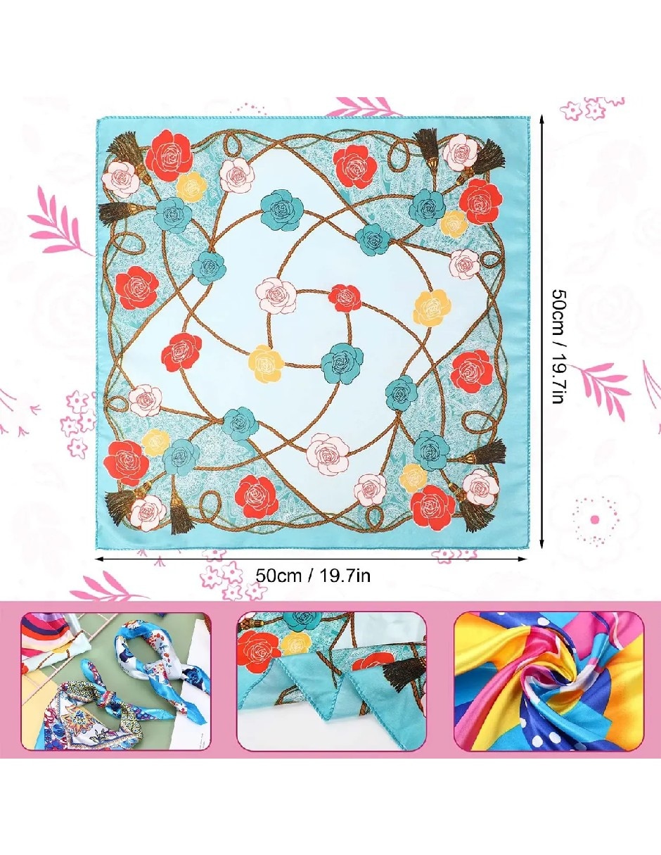 Set de pashminas de seda para mujer 6