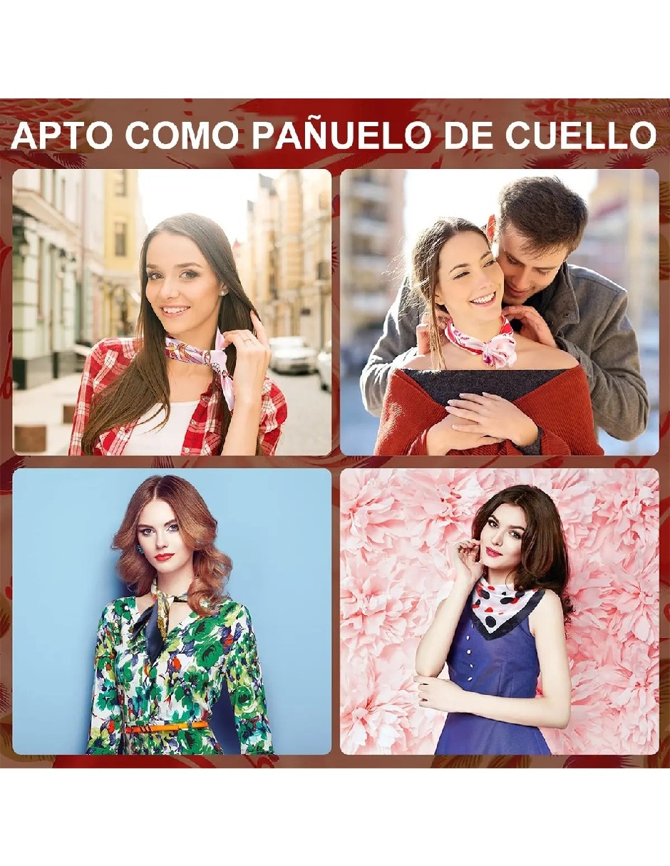 Set de pashminas de seda para mujer 5