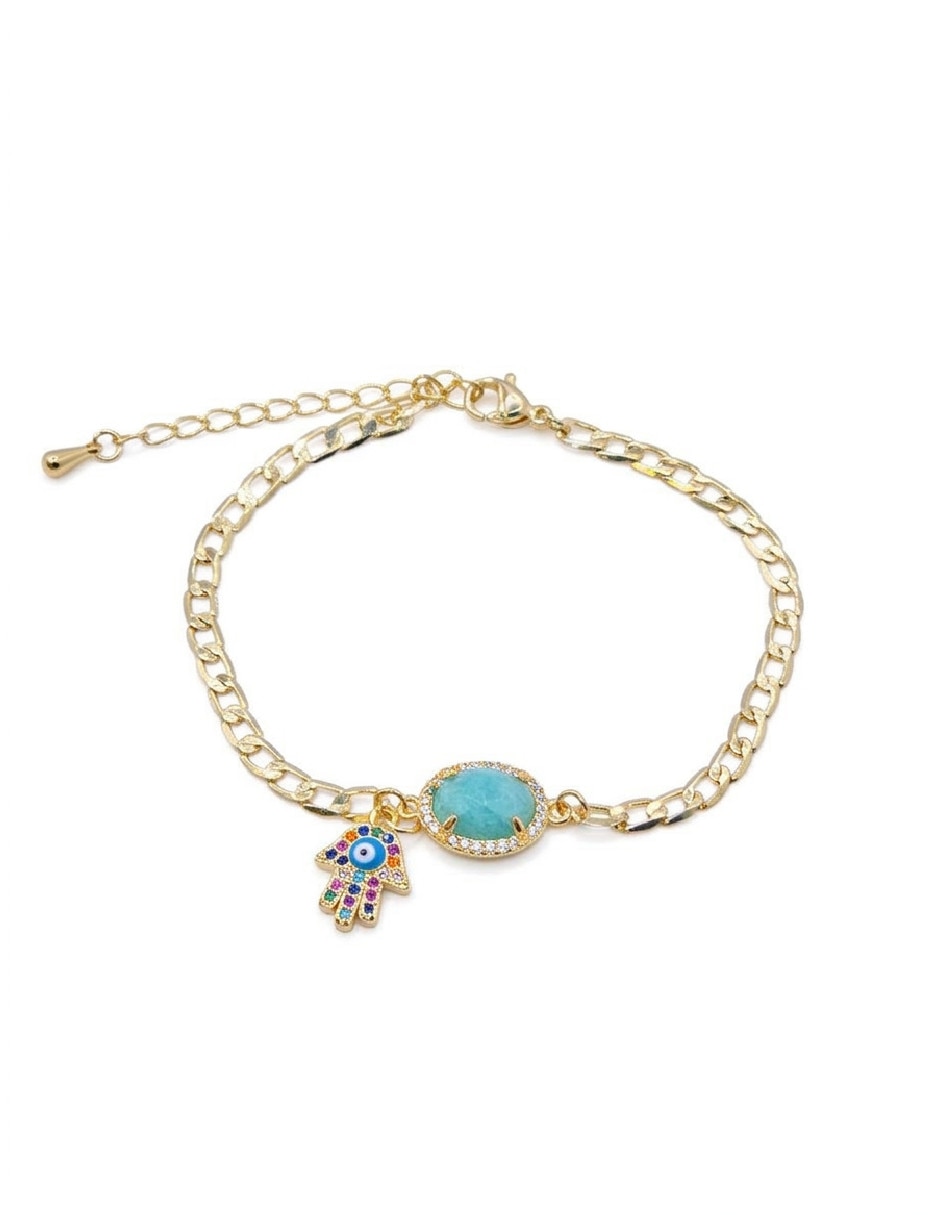 Pulsera de oro 18 K acabado chapa de oro Pulsera de oro 18 K acabado chapa de oro