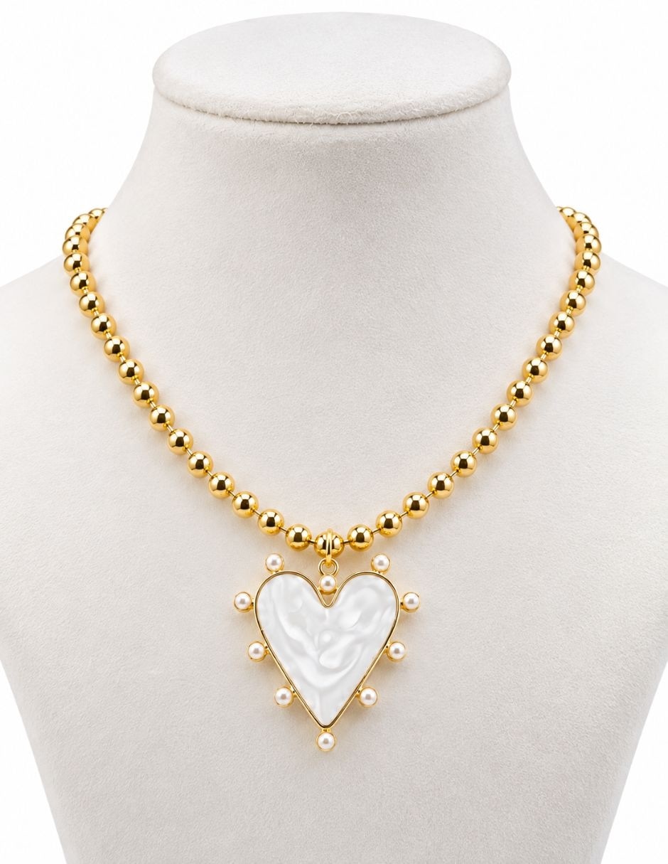 Collar coralia de acero inoxidable 4