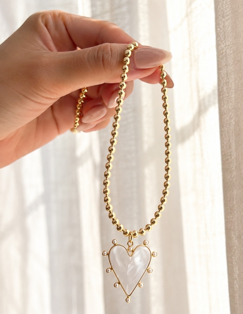 Collar coralia de acero inoxidable 5
