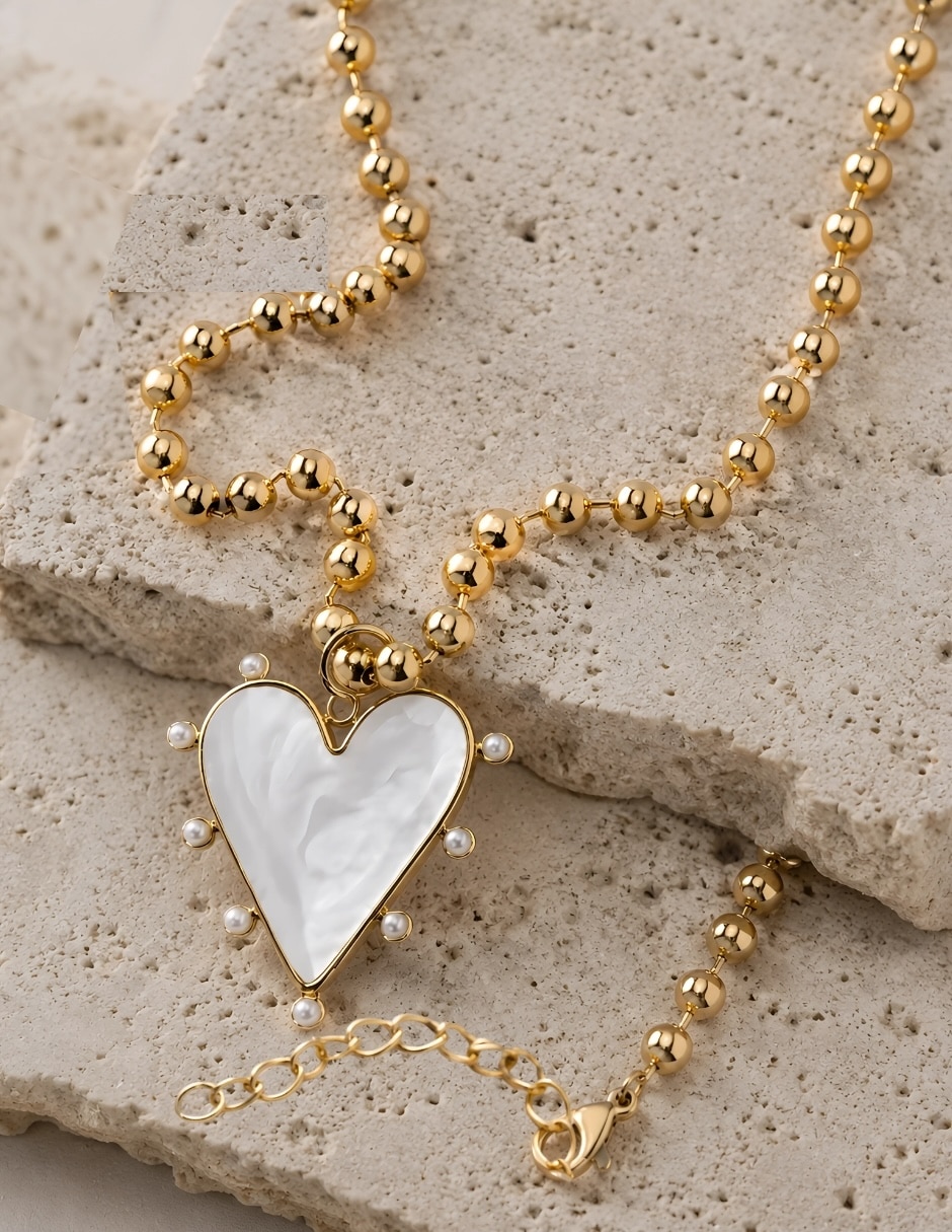 Collar coralia de acero inoxidable 8