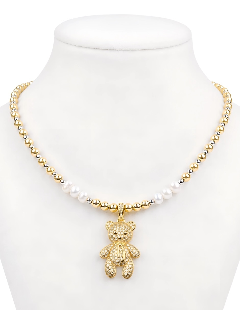 Collar con dije de oso Teddi 2