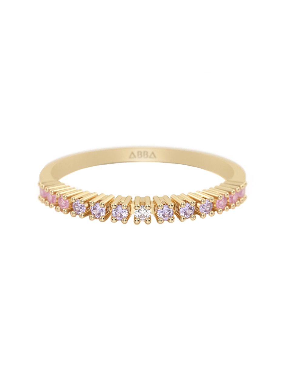 Anillo 14 k de oro zirconia brillante Anillo 14 k de oro zirconia brillante