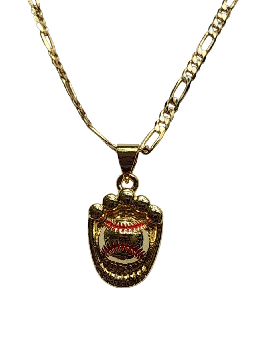 Collar con dije No aplica de (si aplica) BEISBOL de Oro laminado 14 K