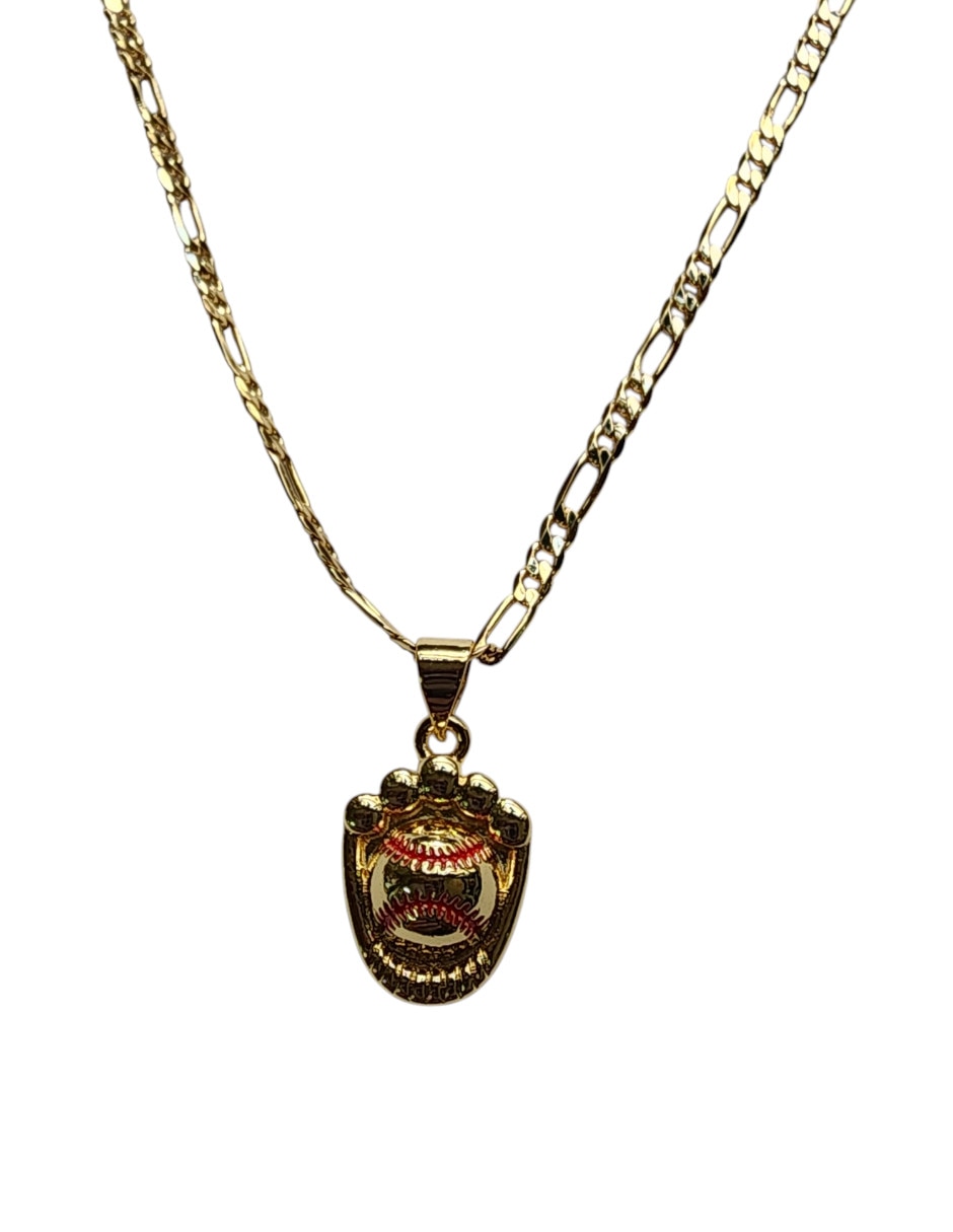 Collar con dije No aplica de (si aplica) BEISBOL de Oro laminado 14 K 5