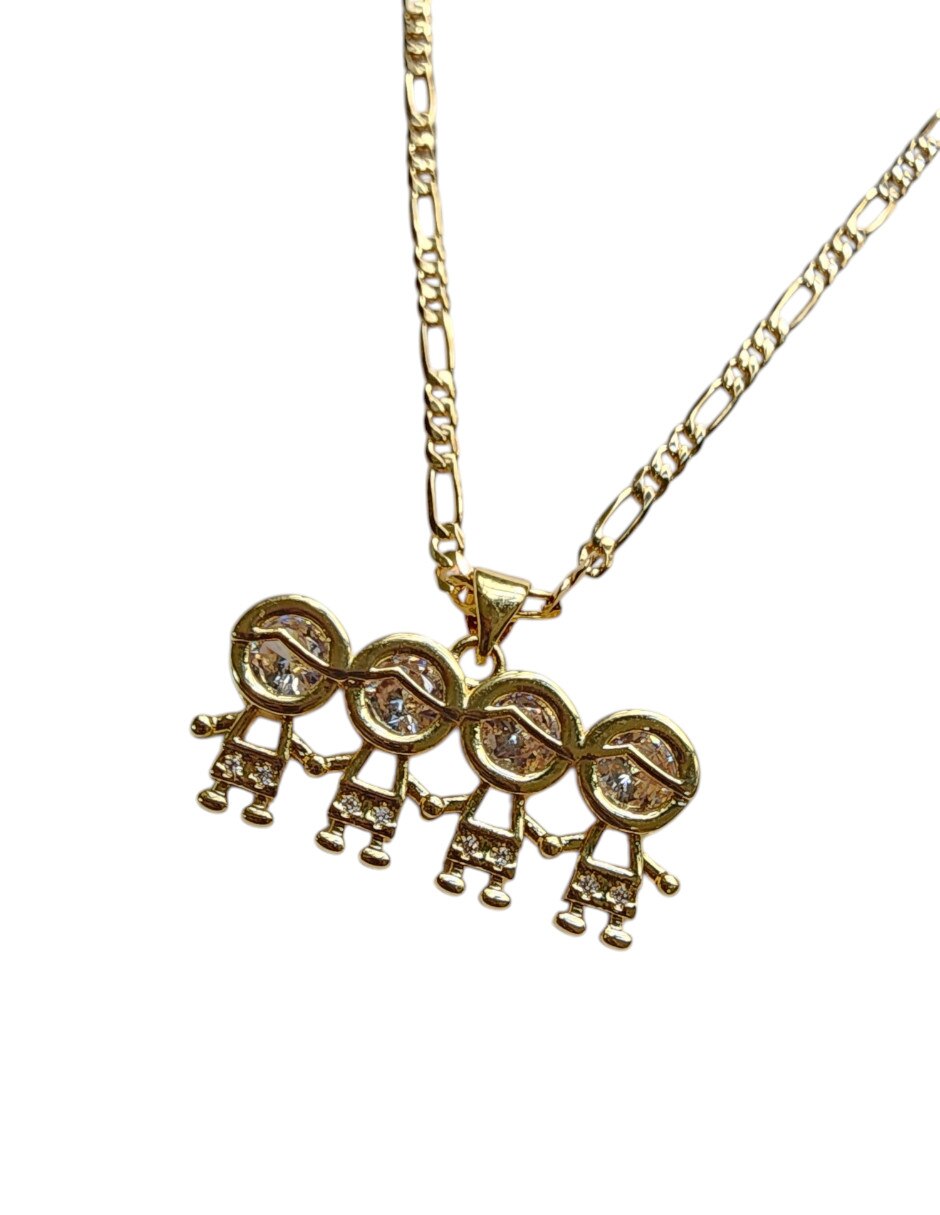 Collar con dije No aplica de (si aplica) FAMILIA de Oro laminado 14 K 5