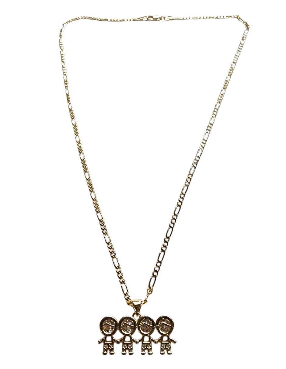 Collar con dije No aplica de (si aplica) FAMILIA de Oro laminado 14 K 2
