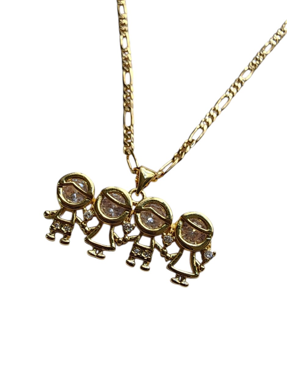 Collar con dije No aplica de (si aplica) FAMILIA de Oro laminado 14 K 5