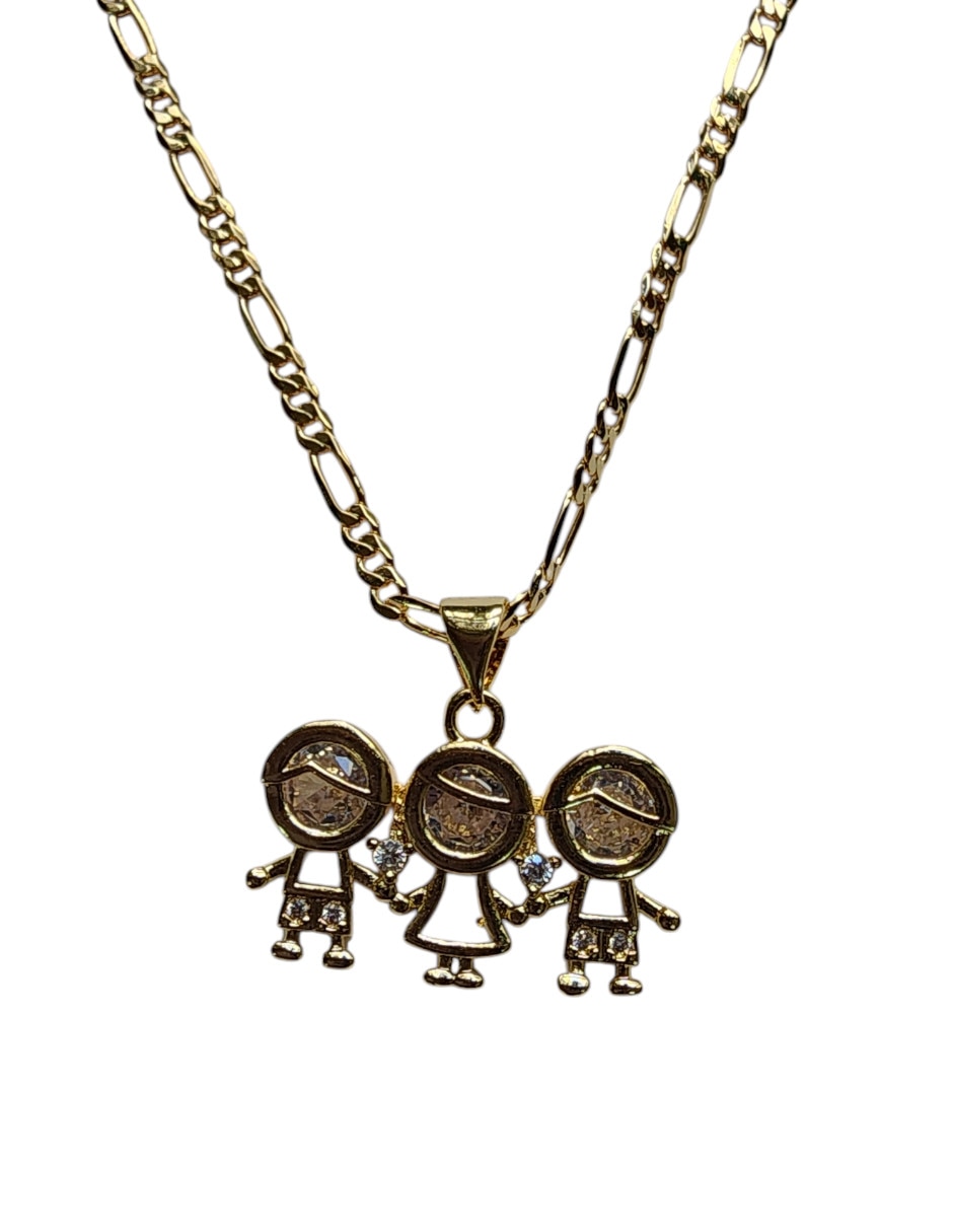 Collar con dije No aplica de (si aplica) FAMILIA de Oro laminado 14 K Collar con dije No aplica de (si aplica) FAMILIA de Oro laminado 14 K