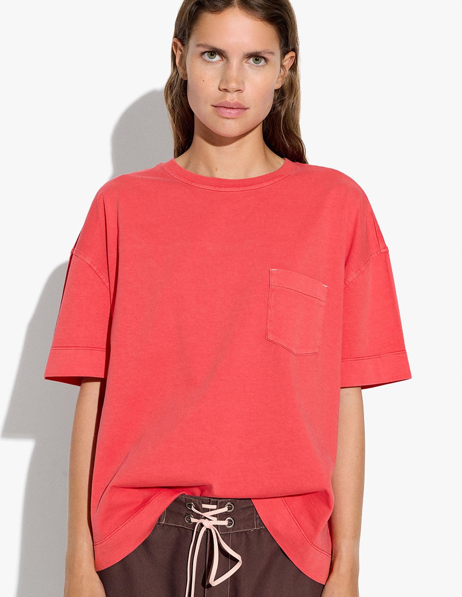 Playera cuello redondo para mujer 1