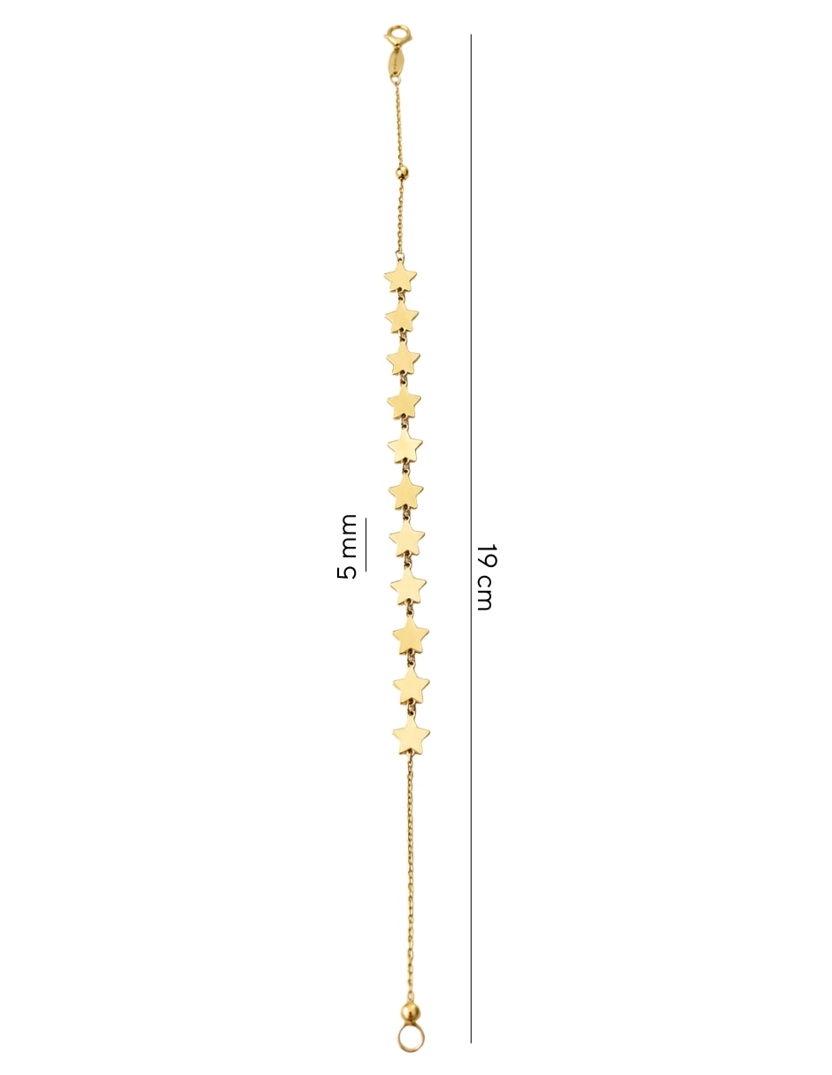 Pulsera de oro con 10 k