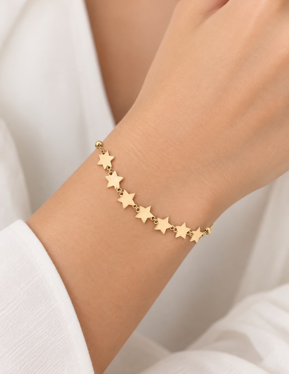 Pulsera de oro con 10 k