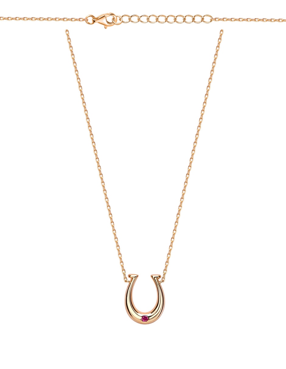 Collar con dije de herradura de plata p 925 2