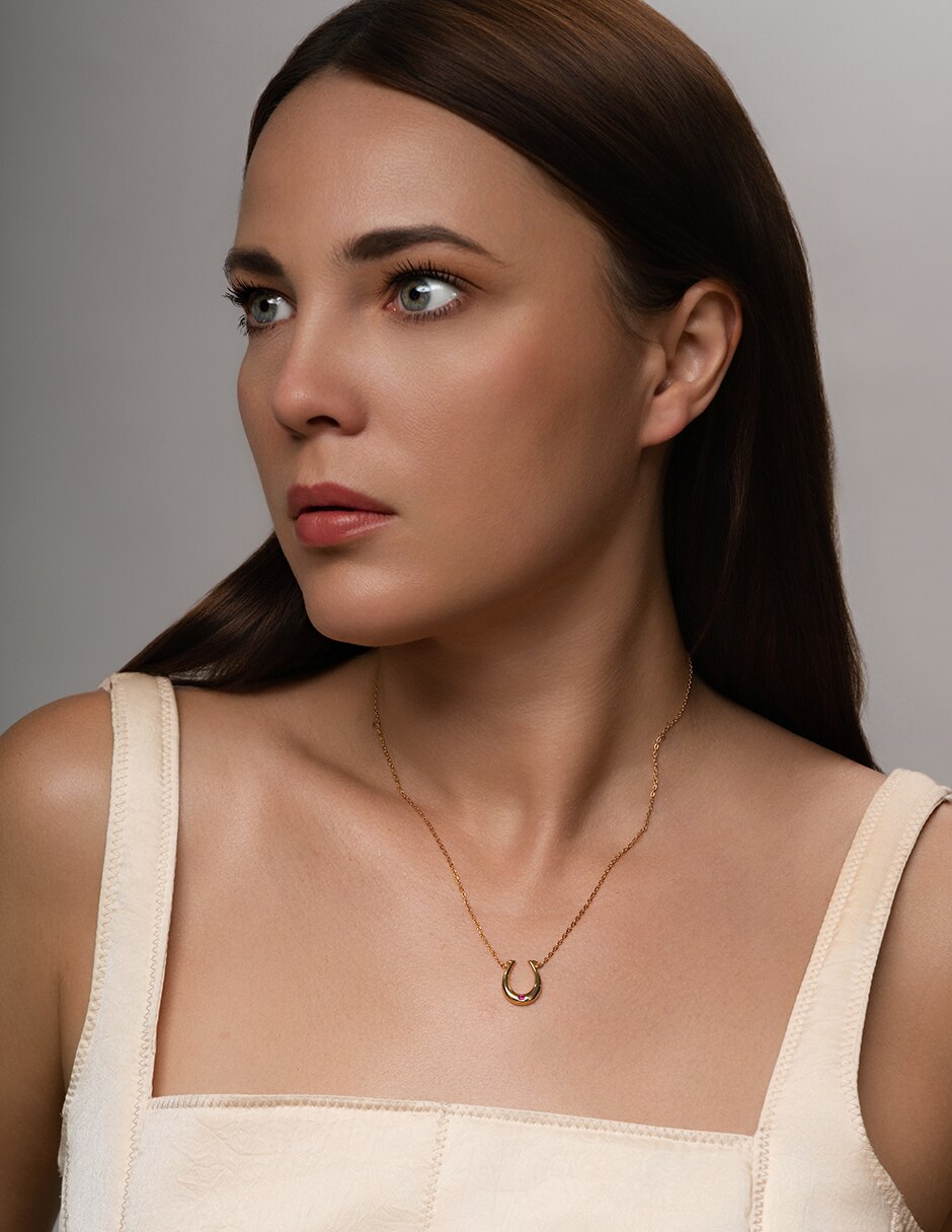 Collar con dije de herradura de plata p 925 4