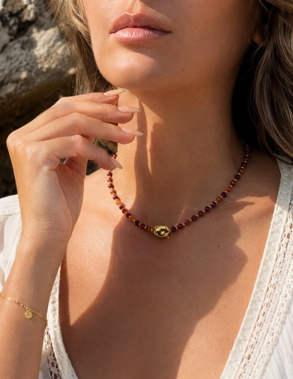 Collar con dije solara 6