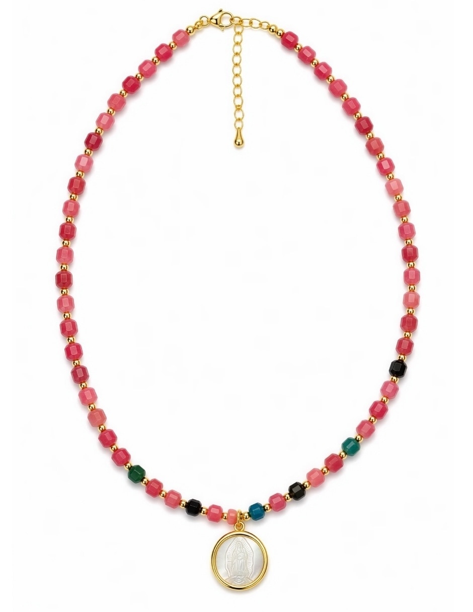Collar con dije de virgen de guadalupe alhena 2