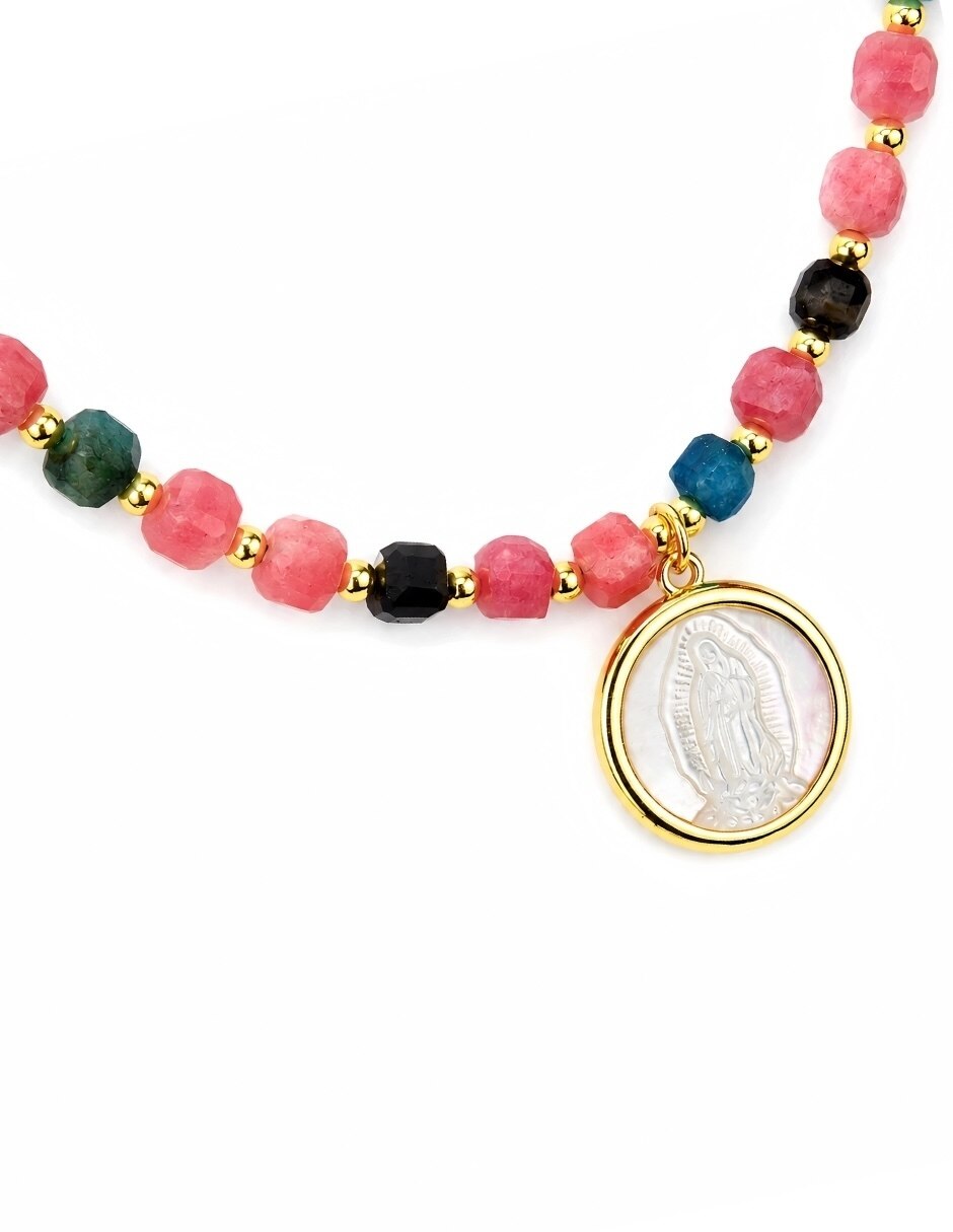 Collar con dije de virgen de guadalupe alhena 3