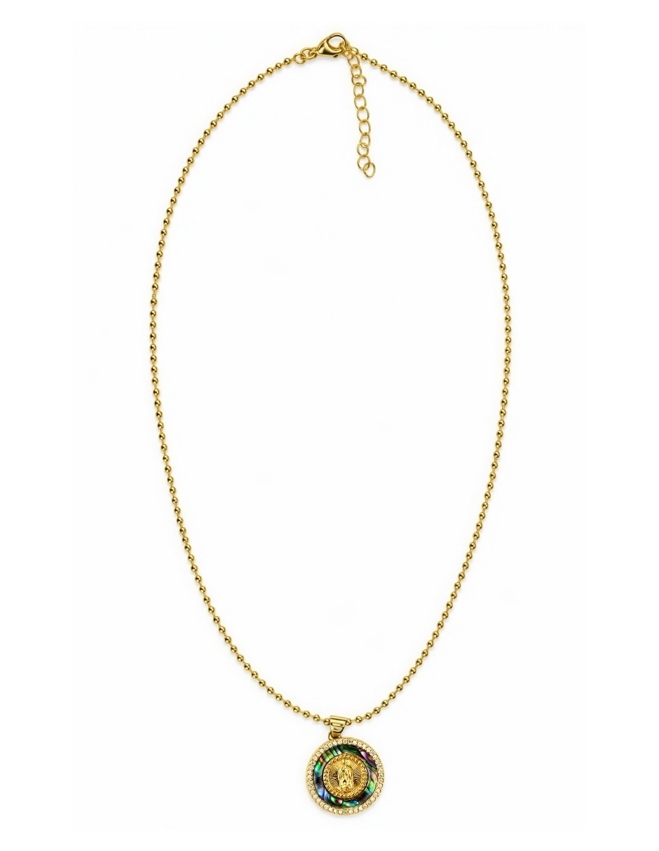 Collar con dije de virgen de guadalupe venera 3