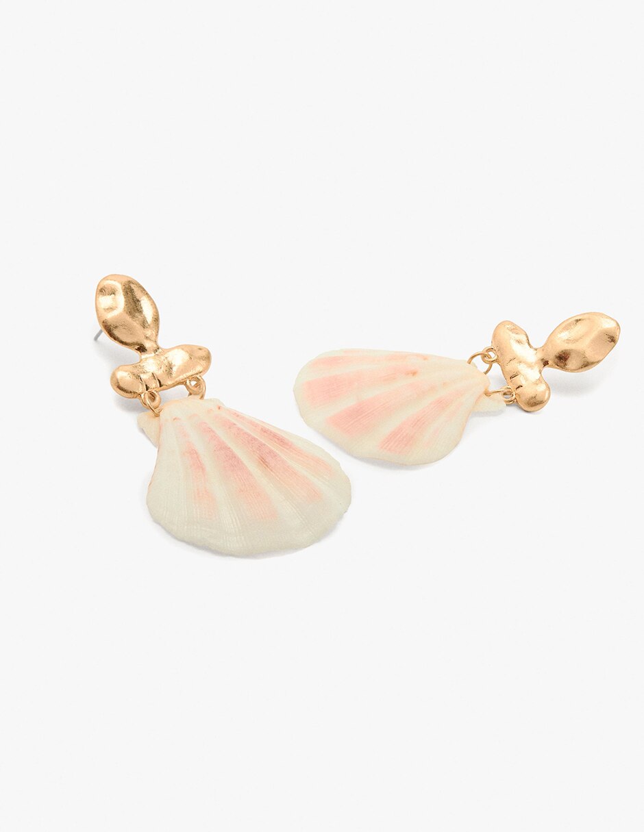 Aretes largos con acabado mate 2