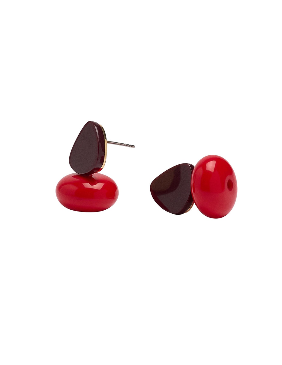 Aretes largos con acabado mate 2