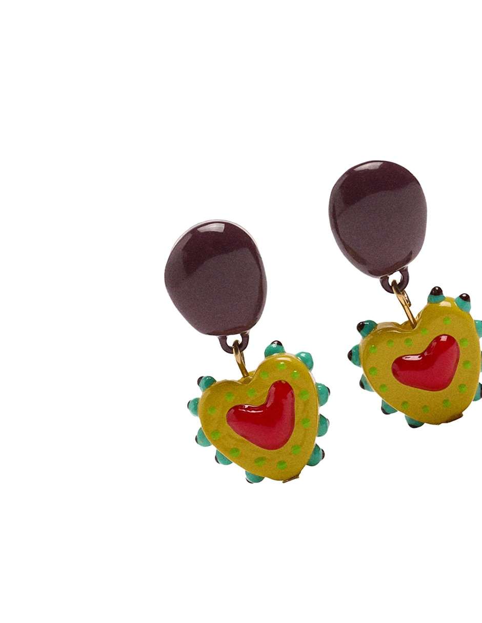 Aretes largos con acabado mate 3